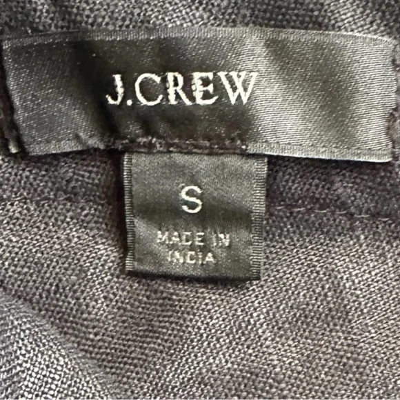 J Crew Women's Black Sleeveless Light Top Floral Embroidery Cottagecore Size S - Picture 6 of 6